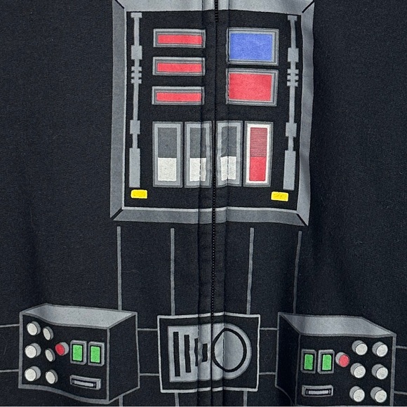 Star Wars Vader youth hoodie, zip up, size small (5-6), costume, fall - Picture 2 of 9